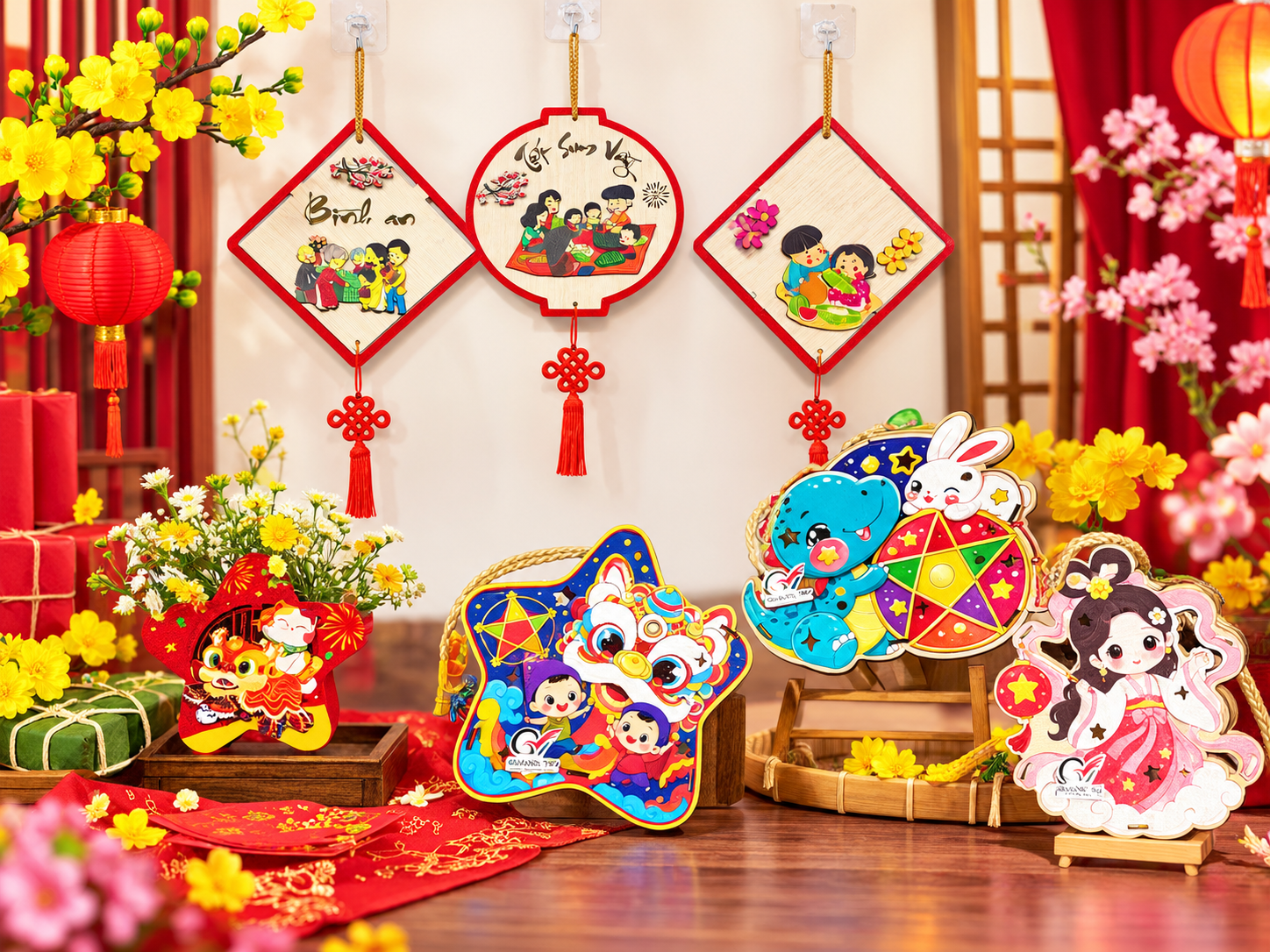 Trang Trí Tết & Đèn Lồng Gỗ Trung Thu